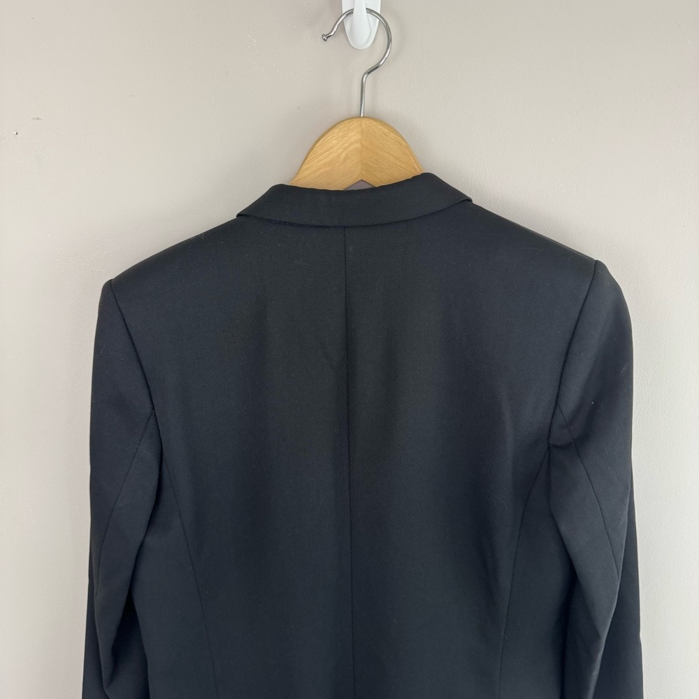 The Kooples One Button Blazer Jacket Black Wool Size IT 40 Minimalist - Picture 10 of 11